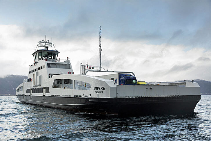 Ferry con baterías de Siemens