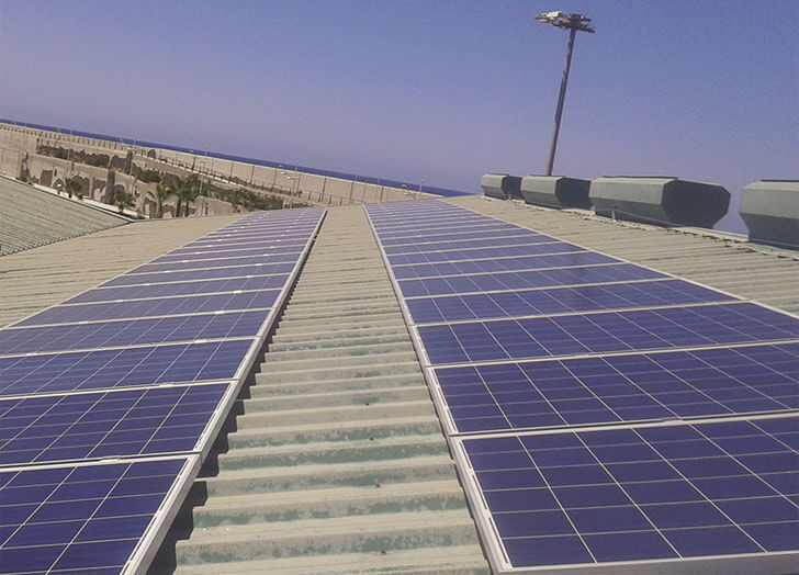 Placas fotovoltaicas de Canarias.