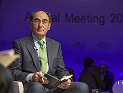 Ignacio Galán, en el Foro de Davos.