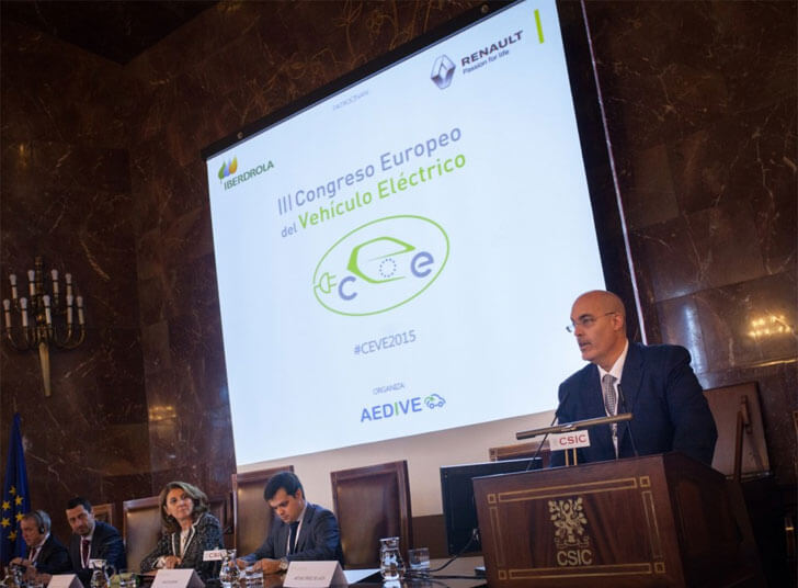 Arturo Pérez de Lucia, en la inauguración del Congreso Europeo celebrado en Madrid el pasado 23 de noviembre de 2015.