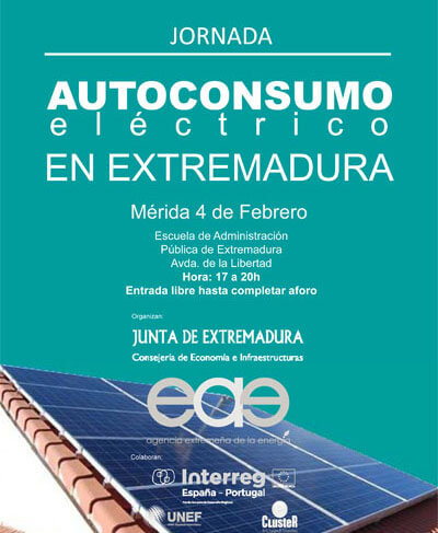 Cartel de la jornada de autoconsumo.