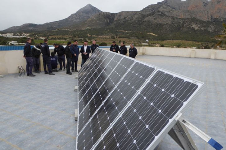 Alumnos del Curso de Solar Fotovoltaica.