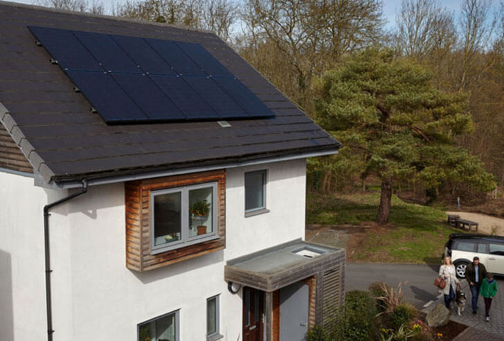 Paneles fotovoltaicos instalados en Gran Bretaña.