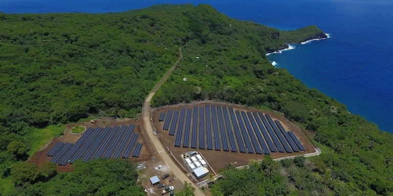 Isla del Pacífco abastecida con energía solar