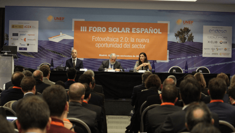 El III Foro Solar Español organizado, por UNEF, analiza el potencial de generación eléctrica del sector renovable. 