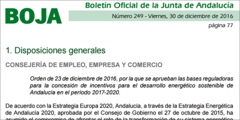 Andalucía incentiva la implantación de Redes Inteligentes
