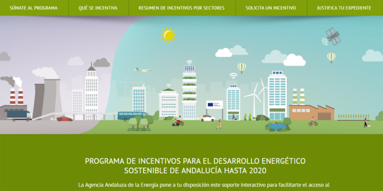 Programa Desarrollo Energético Sostenible 2020 de Andalucía.