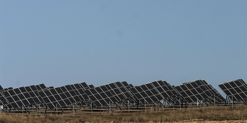 Parque solar fotovoltaico. 