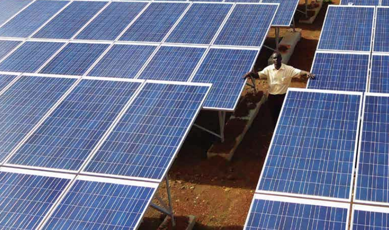 Placas fotovoltaicas en un país en vías de desarrollo