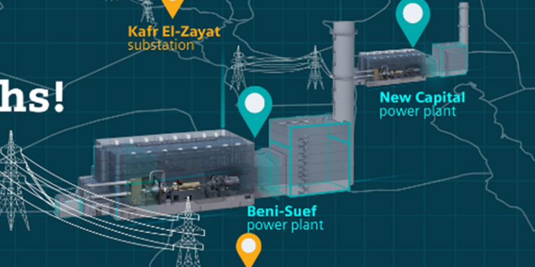 Centrales eléctricas que Siemens va a construir en Egipto.