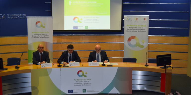 Foro de inversión para financiar proyectos de desarrollo sostenible en Andalucía, celebrado en Sevilla.