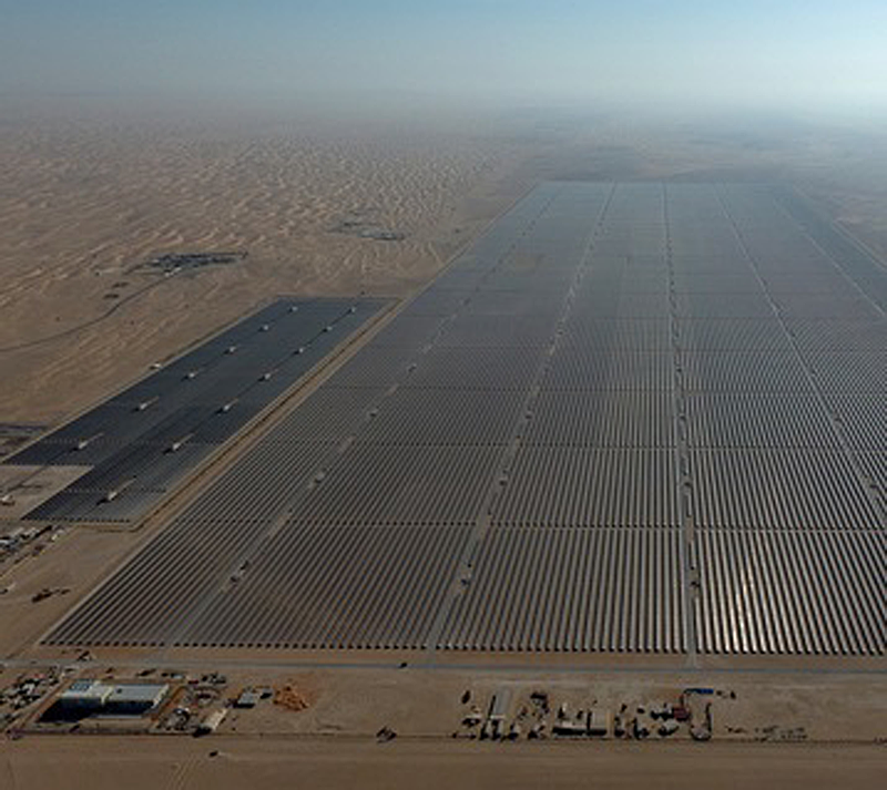 Parque Solar Mohammed bin Rashid Al Maktoum en Dubai. 