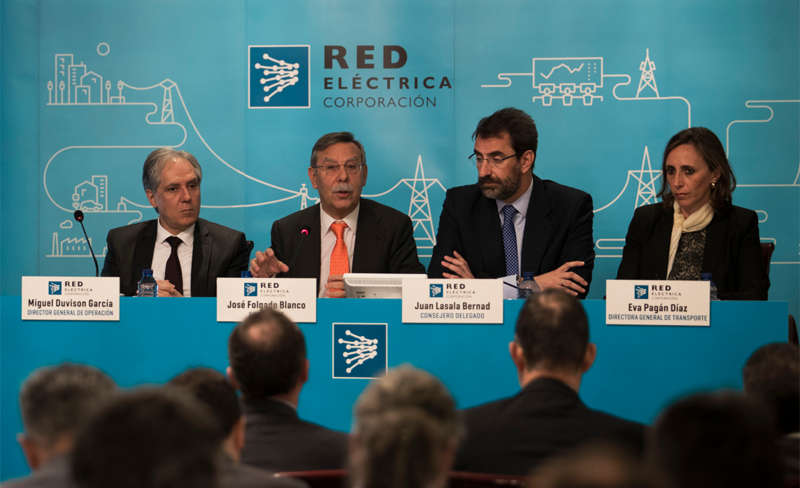 Encuentro con la prensa ofrecido por la dirección de Red Eléctrica de España en el que hablaron sobre la transición energética y las interconexiones internacionales. 