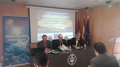 Jornada de UNEF sobre energía fotovoltaica en Castilla-La Mancha. 