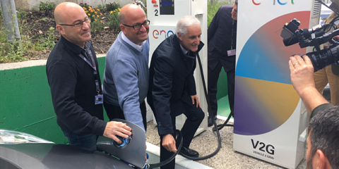 Primeras instalaciones de recarga eléctrica V2G en Italia