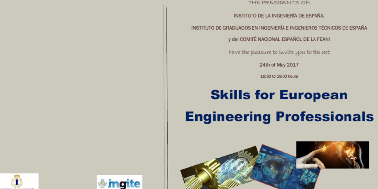 El 24 de mayo se celebrará la jornada "Skills for European Engineering Professionals". 
