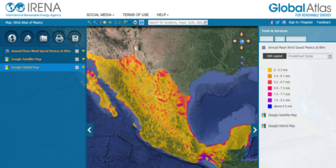 IRENA mejora su Atlas Global sobre Energías Renovables
