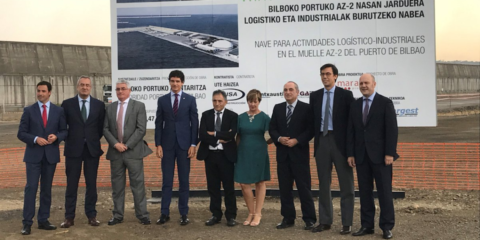 Comienza la construcción de la futura fábrica de aerogeneradores offshore en el Puerto de Bilbao