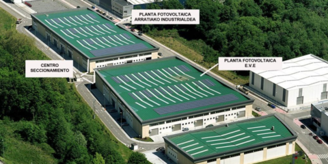 Paneles solares instalados en polígonos industriales vascos generan 4,28 GW de energía en la red eléctrica