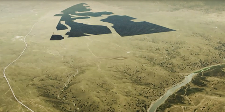 Vista aérea de la zona en la que se construirá la planta fotovoltaica Talasol.