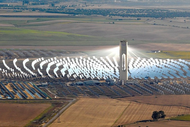 Parque termosolar. 