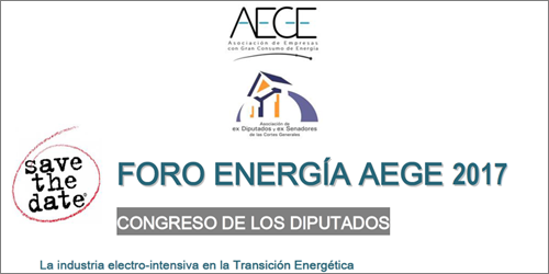 Anuncio del Foro Energía AEGE 2017.