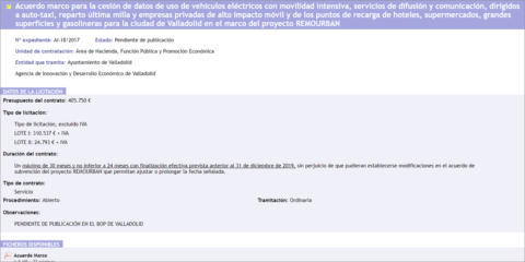 Valladolid renueva y adapta los puntos de recarga eléctrica de uso público