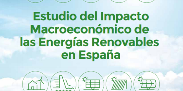 Portada del Estudio del Impacto Macroeconómico de las Energías Renovables en España 2016 de APPA.