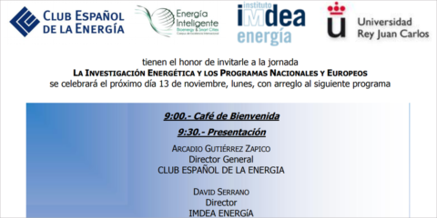 Jornada sobre programas nacionales y europeos de investigación energética en Madrid