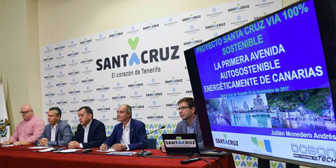 Santa Cruz de Tenerife iluminará una avenida de 3,5 kilómetros con energía 100% renovable