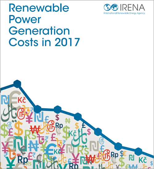 Los precios de generar energía renovable competirán con los de origen fósil en 2020, según el informe presentado por IRENA.