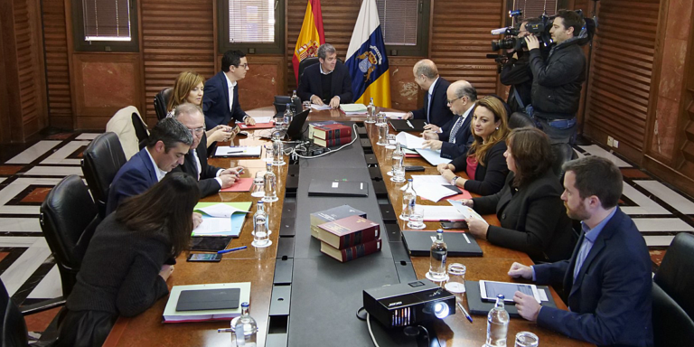 Fernando Clavijo presidió la reunión del Consejo de Gobierno, en Las Palmas de Gran Canaria.