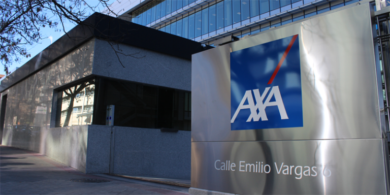 Sede de AXA España en Madrid, compañía que cubre el 75% de su demanda de electricidad con energía renovable.