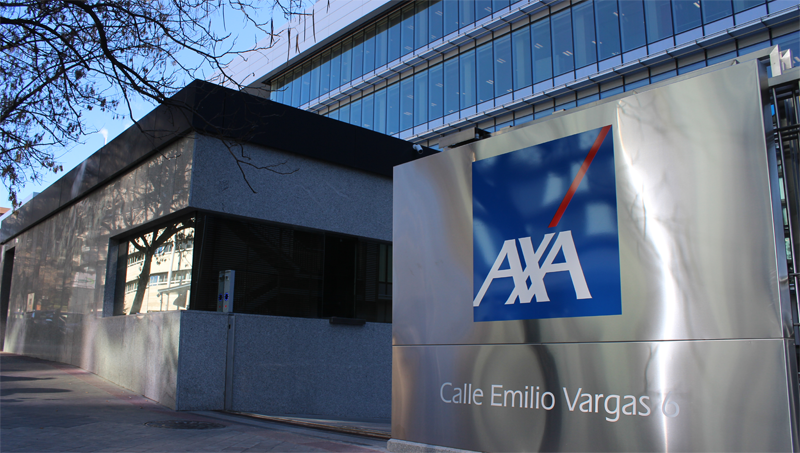 Sede de AXA España en Madrid, compañía que cubre el 75% de su demanda de electricidad con energía renovable.