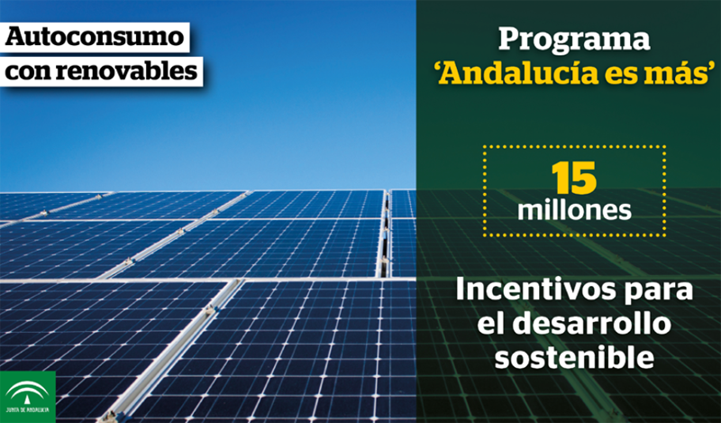 Diapositiva de la presentación de los resultados de los incentivos al autoconsumo eléctrico con renovables en Andalucia. 