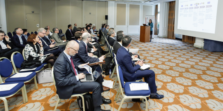 Bruselas acogió el encuentro organizado por Inelfe para dar a conocer a los proveedores los detalles del proyecto de interconexión eléctrica entre Francia y España por el golfo de Vizcaya.