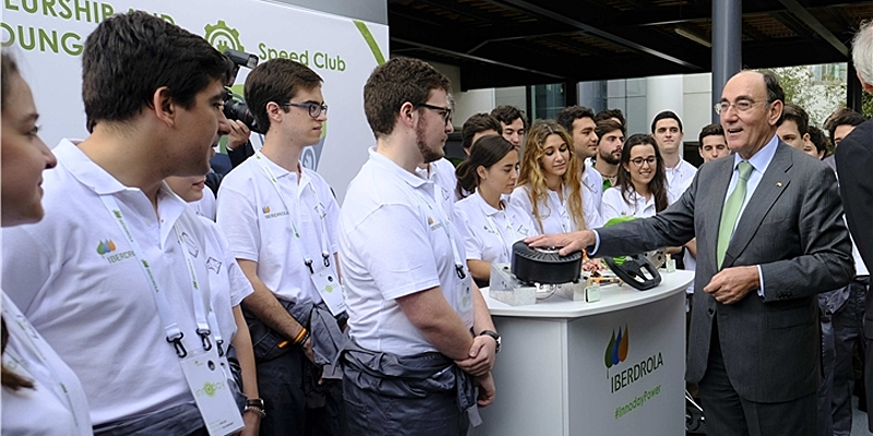 Ignacio Galán, presidente y consejero delegado de Iberdrola, en la presentación de Energy Wallet, el producto de que permite comprar paquetes de energía verde.