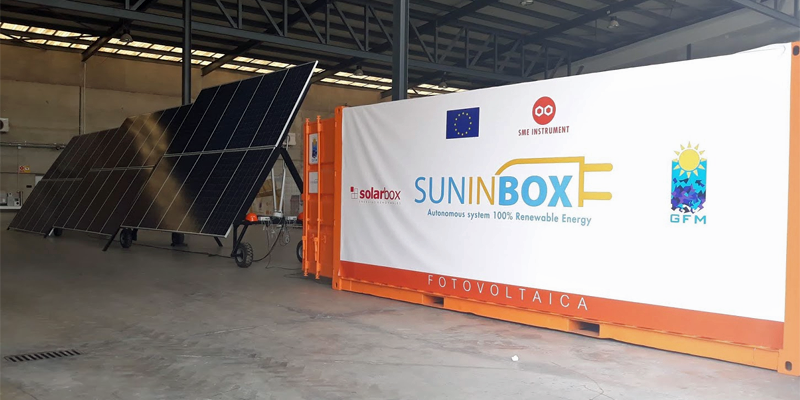 Presentación de la solución de generación eléctrica renovable de GFM Fotovoltaica denominada Suninbox.