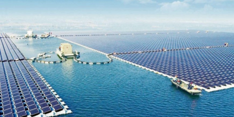 China inaugura la planta flotante de energía solar más grande del mundo