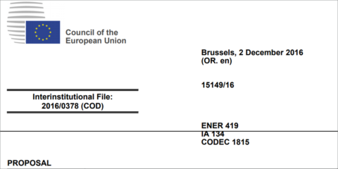 El Consejo Europeo acuerda su posición para actualizar el papel de la Agencia de Cooperación de los Reguladores de la Energía