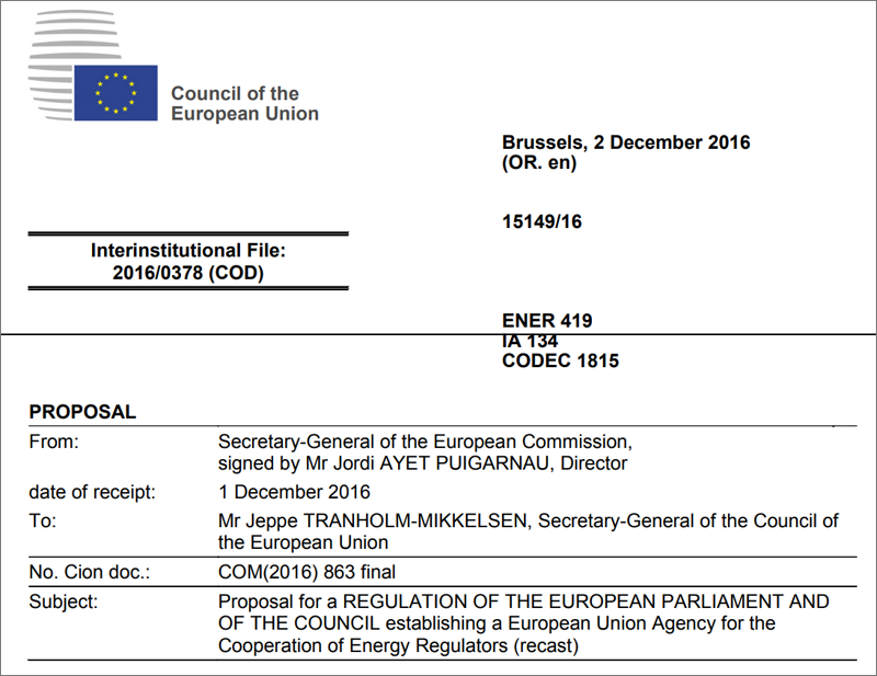 Propuesta de la Comisión Europea