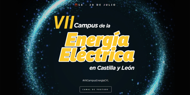 Cartel del VII Campus de la Energía Eléctrica en Castilla y León