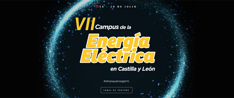 Cartel del VII Campus de la Energía Eléctrica en Castilla y León