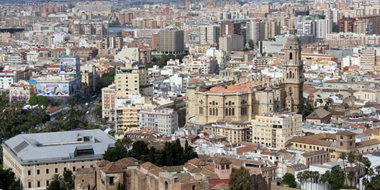 Vista de Málaga capital.