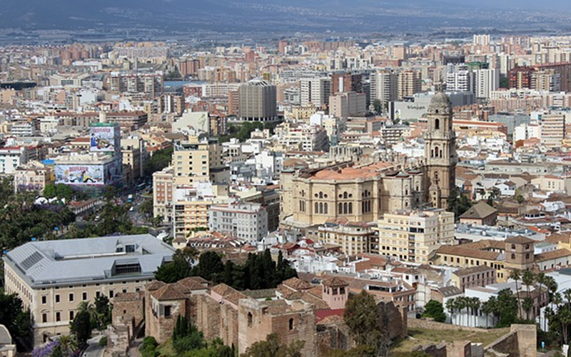 Vista de Málaga capital. 