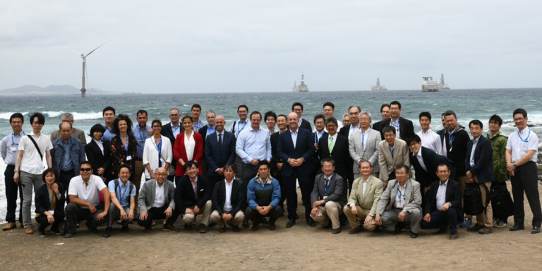 Representantes de empresas japonesas que han visitado Canarias para interesarse por los avances de las islas en materia de energía eólica.