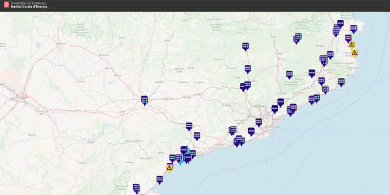 El visor de puntos de carga de Cataluña ofrece información con las nuevas estaciones de recarga ultrarrápida y acceso, en tiempo real, al estado de cada una de ellas, de gran utilidad para gestores de carga y quienes conducen coches eléctricos.