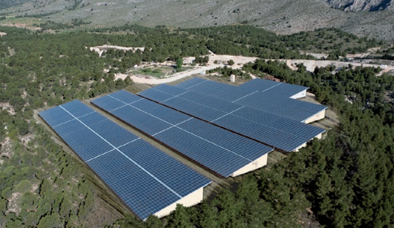 Parque fotovoltaico. 