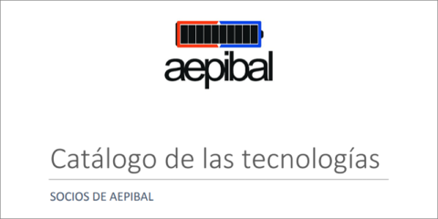Aepibal lanza un catálogo para dar a conocer las tecnologías de las empresas de almacenamiento energético