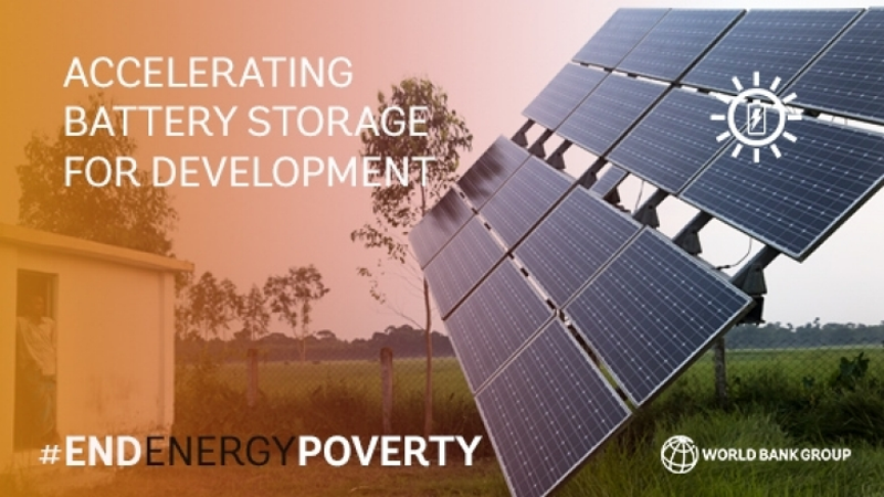 Anuncio del programa de aceleración del almacenamiento energético en países en desarrollo del Banco Mundial. 